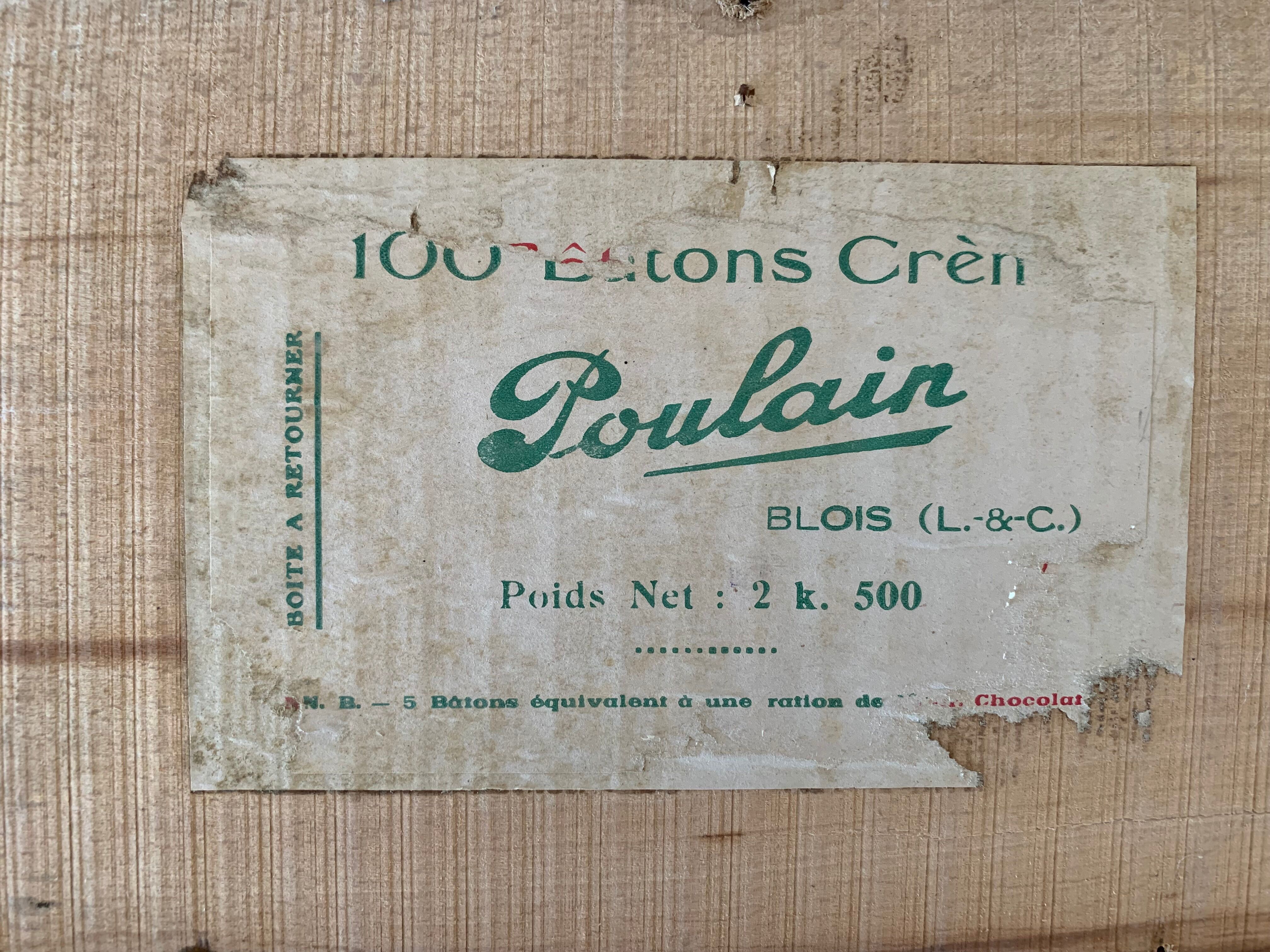 Boîte à chocolats Poulain ancienne