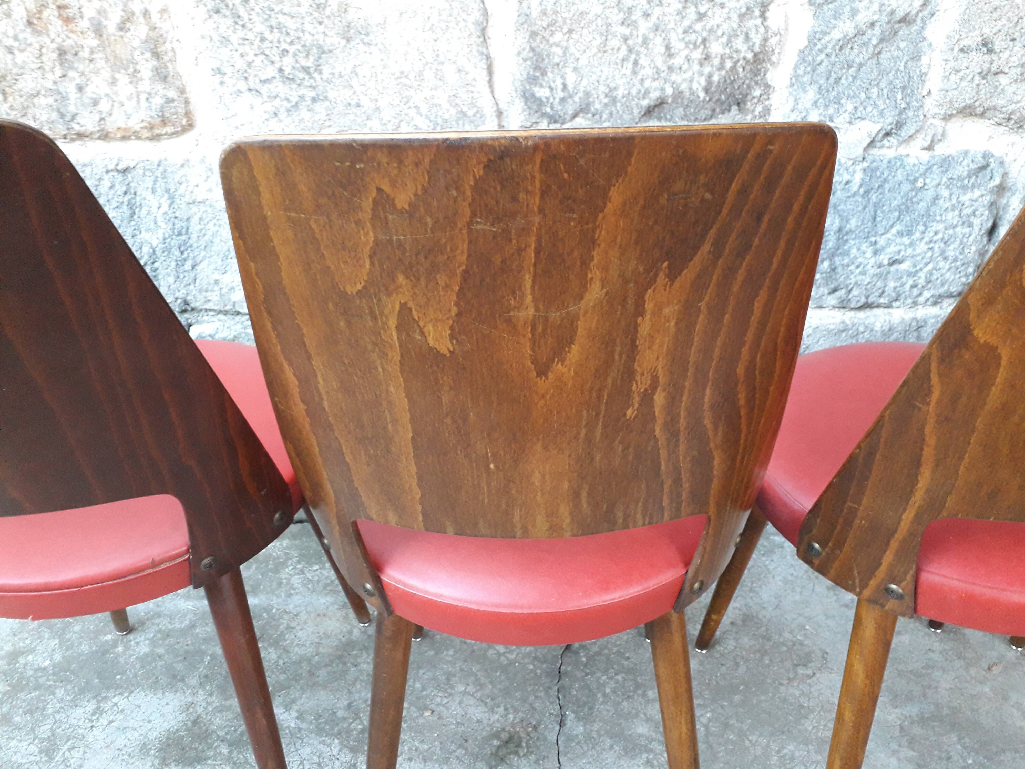 Lot de 6 chaises bistrot Baumann Mondor