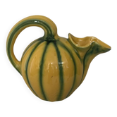 Melon-shaped ceramic jug
