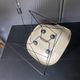 Eames lounge chair white fibre parchment base cat’s cradle Herman Miller