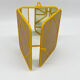 Yellow triptych mirror