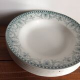 6 Terre de Fer soup plates