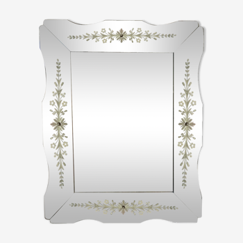 Old rectangular Venetian mirror - 70x56cm
