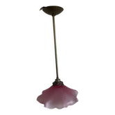 Suspension in opaline and old brass