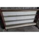 Vintage pharmacy display cabinet with 2 sliding glass doors.