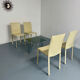 Set of 4 cream leather chairs contemporary design Colico Dress Up