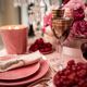 Lot de 4 assiettes blanca rosa s