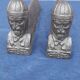 Paire de chenets en fonte