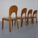 Vintage Morten Dining Chairs in Teak by Niels Koefoed for Hornslet Møbelfabrik, 1970s, Set of 4