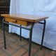 Formica tray desk set with drawer and vintage school chair for children