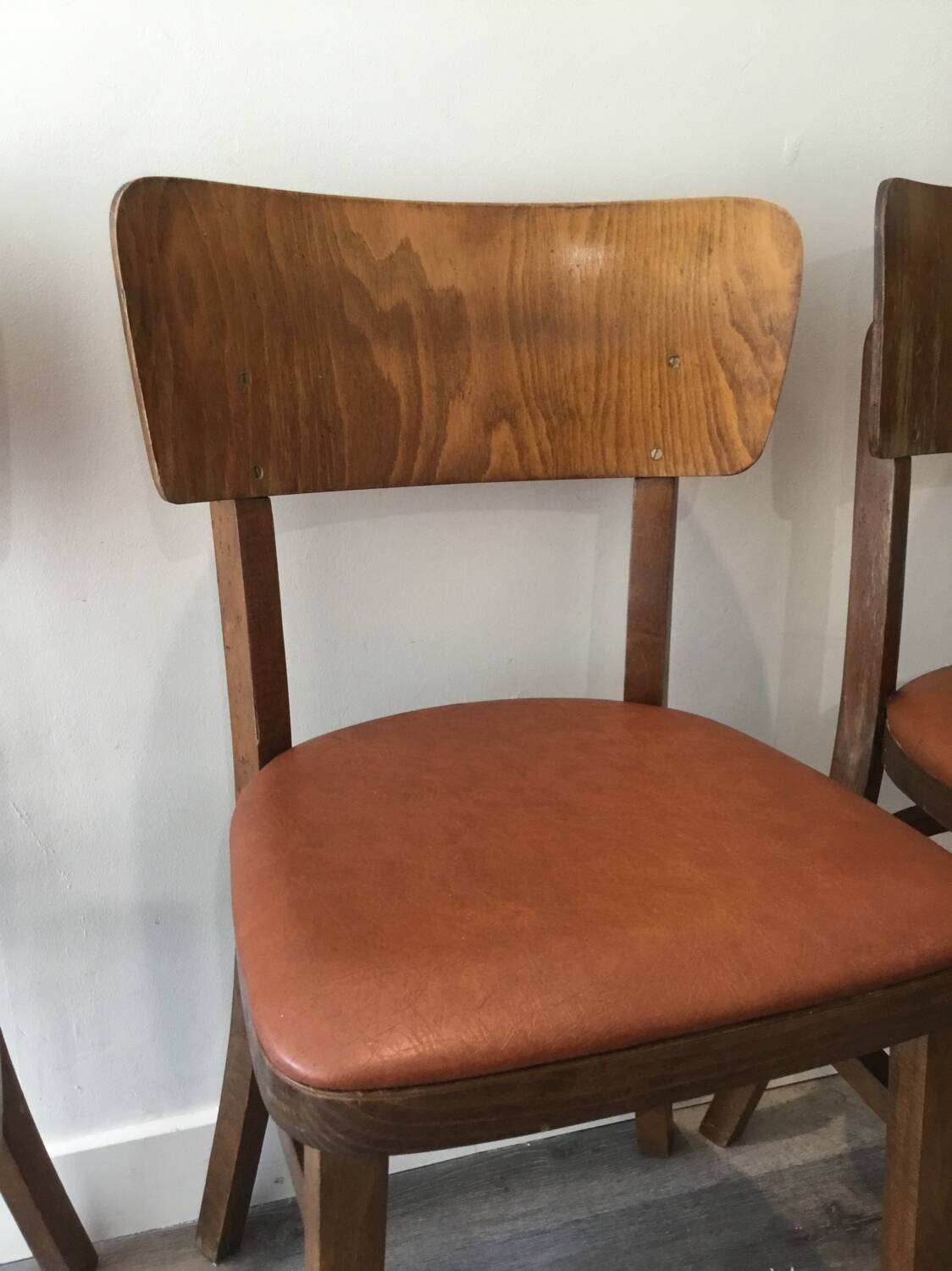 Set of 3 Thonet bistro chairs