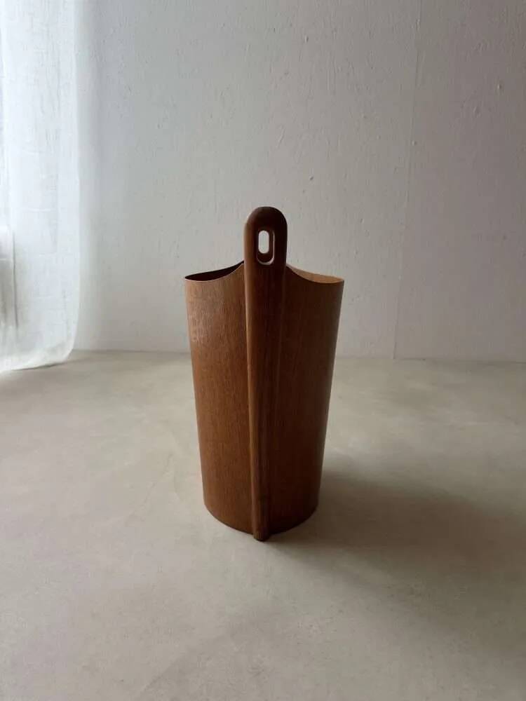 Vintage paperbin Einar Barnes PS Heggen teak 1960s