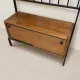Vintage mid-century modern hallway coat rack with mirror by Alfred Hendrickx for Belform, Belgium, 190 × 80 × 30 cm