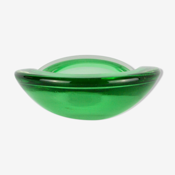 Vide poche en verre vert Murano