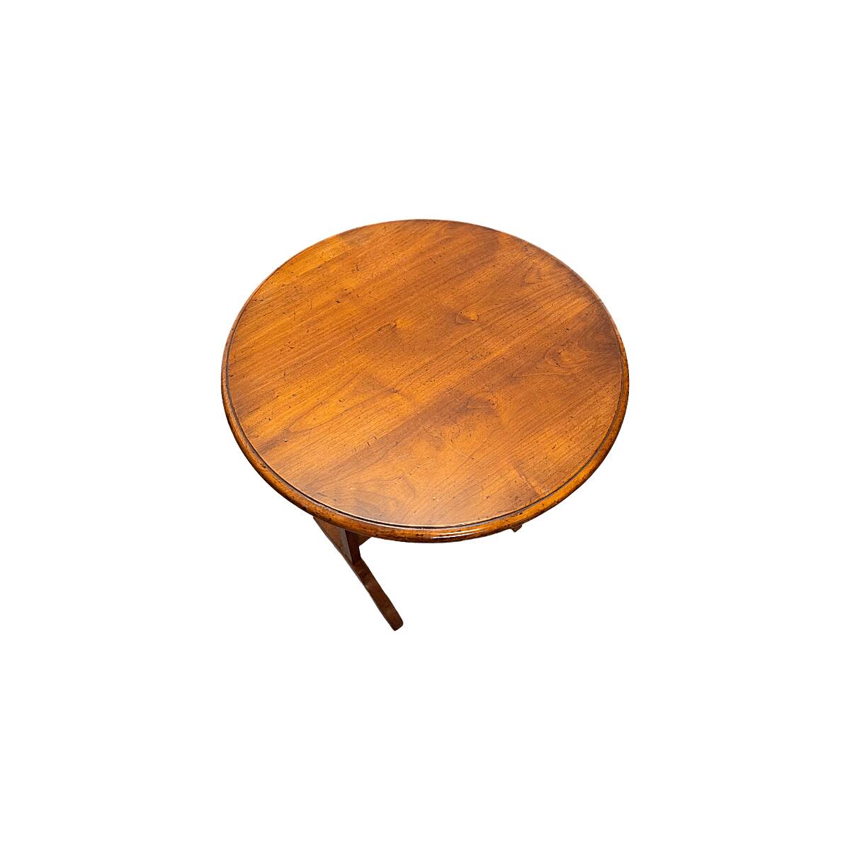 Vintage French Cherry Wood Vigneron Side Table, 1980s