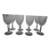 8 large glasses in Saint-Louis crystal – clear crystal