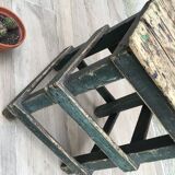 Former green workshop stool