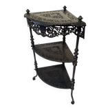 Cast iron corner shelf
