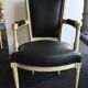 Restored black armchair
