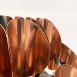 Copper pendant lamp Swiss type 810 modern mid-century by Hans Zender for Temde