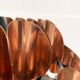 Copper pendant lamp Swiss type 810 modern mid-century by Hans Zender for Temde
