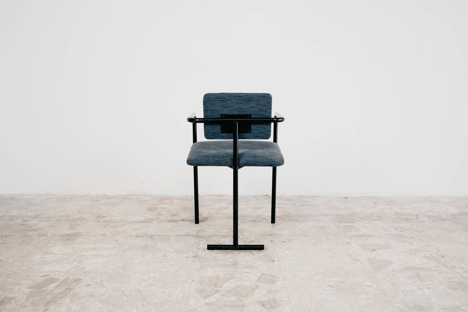 Vintage Minimalist Postmodern Armchair 1980s Modern Design