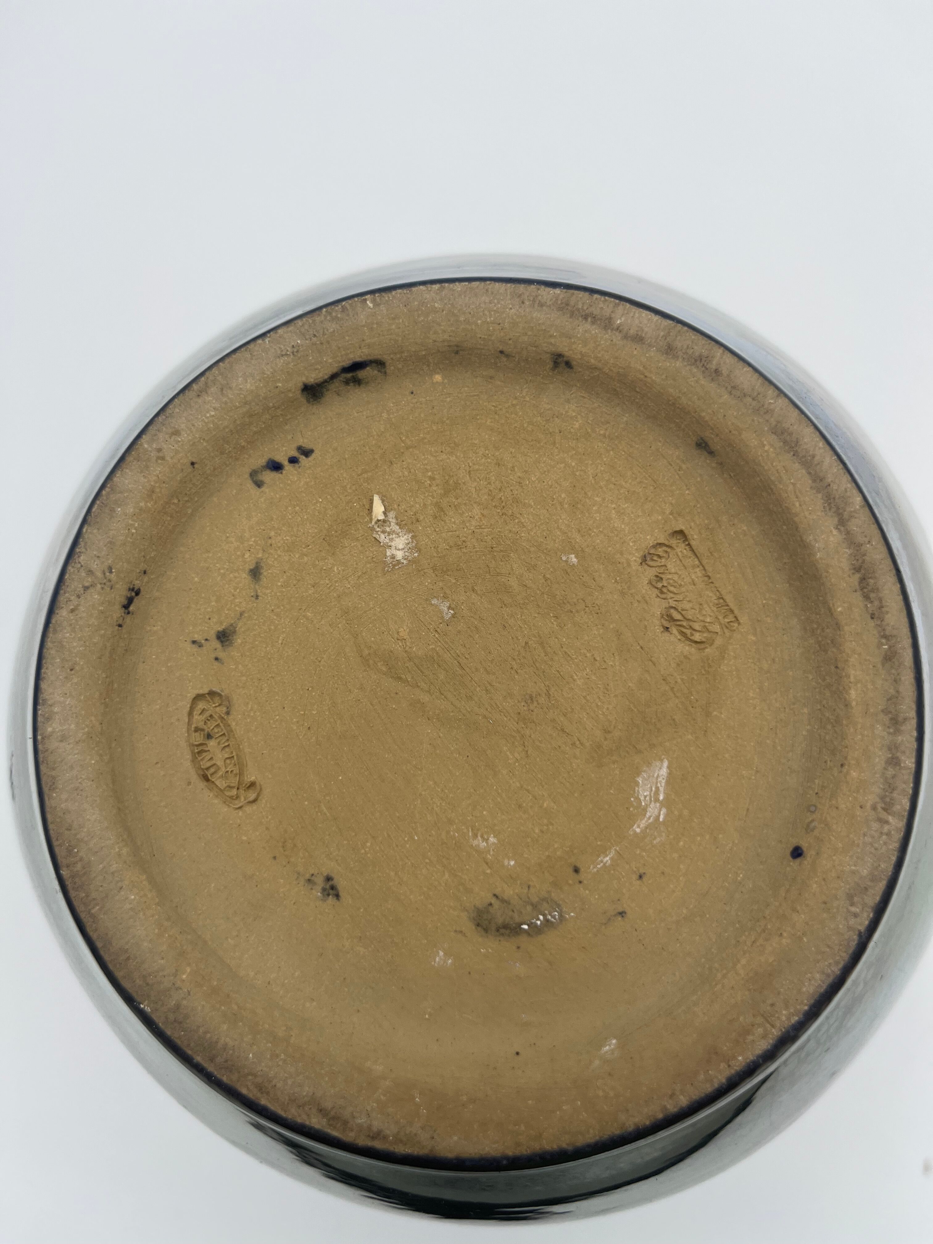 Rambervillers flamed sandstone vase attributed to A. Cytère