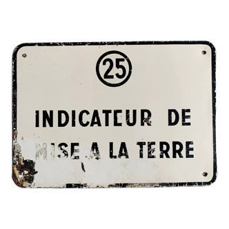 Plaque « Indicateur de mise à la terre »