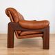 Vintage Swedish mid-century 3 person sofa in cognac leather, 1970s