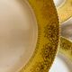 Set of 10 vintage white, yellow and gold dinner plates