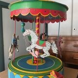 Rare vintage wooden carousel