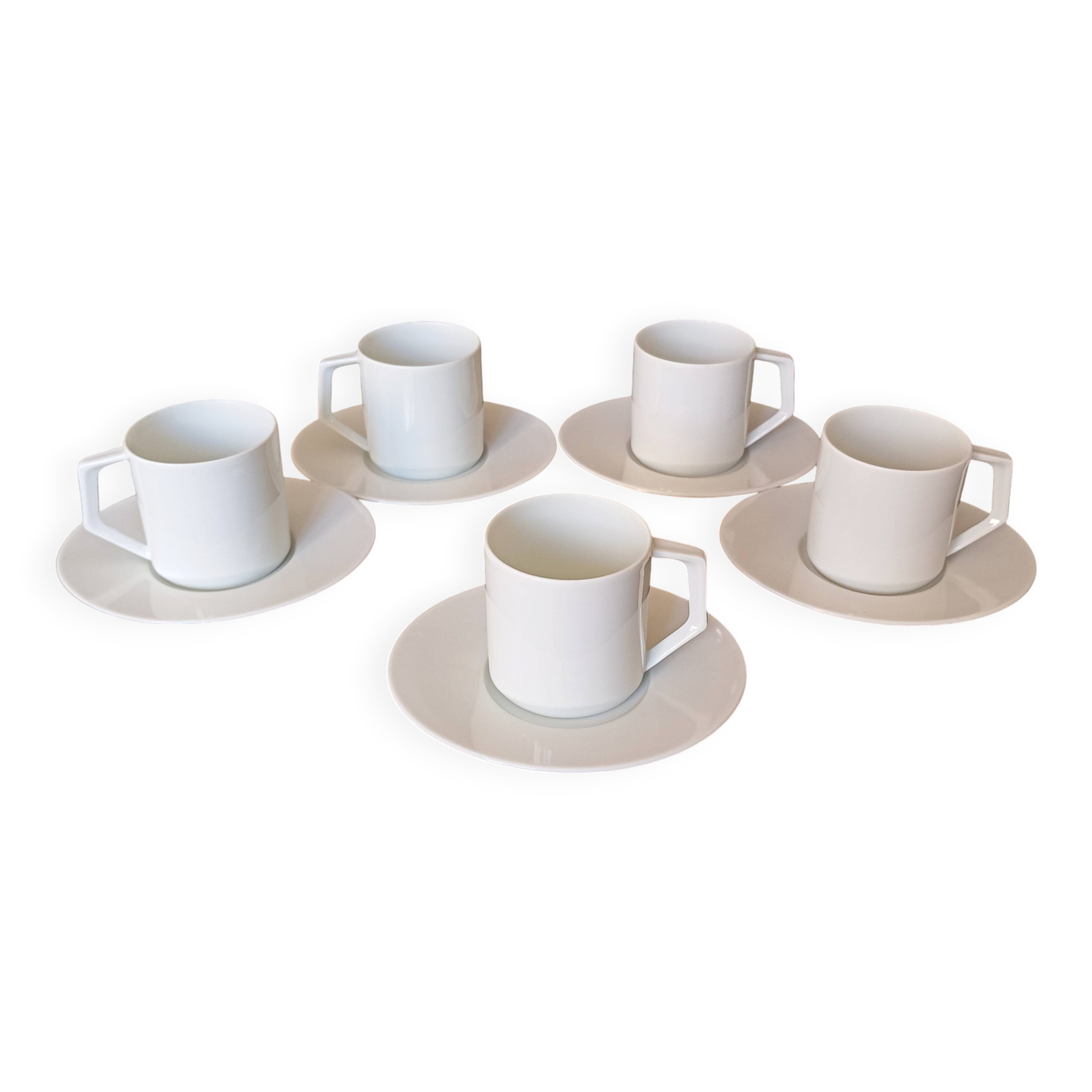 Moka cups in porcelain from Manufacture Royale (Limoges)