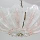 Milan, Pink Sunflower Murano Glass Ceiling Light Or Chandelier