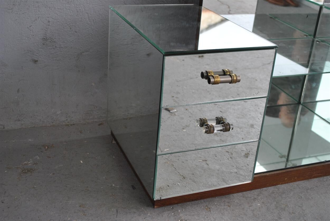 Dressing table mirror style 1940-6 drawers