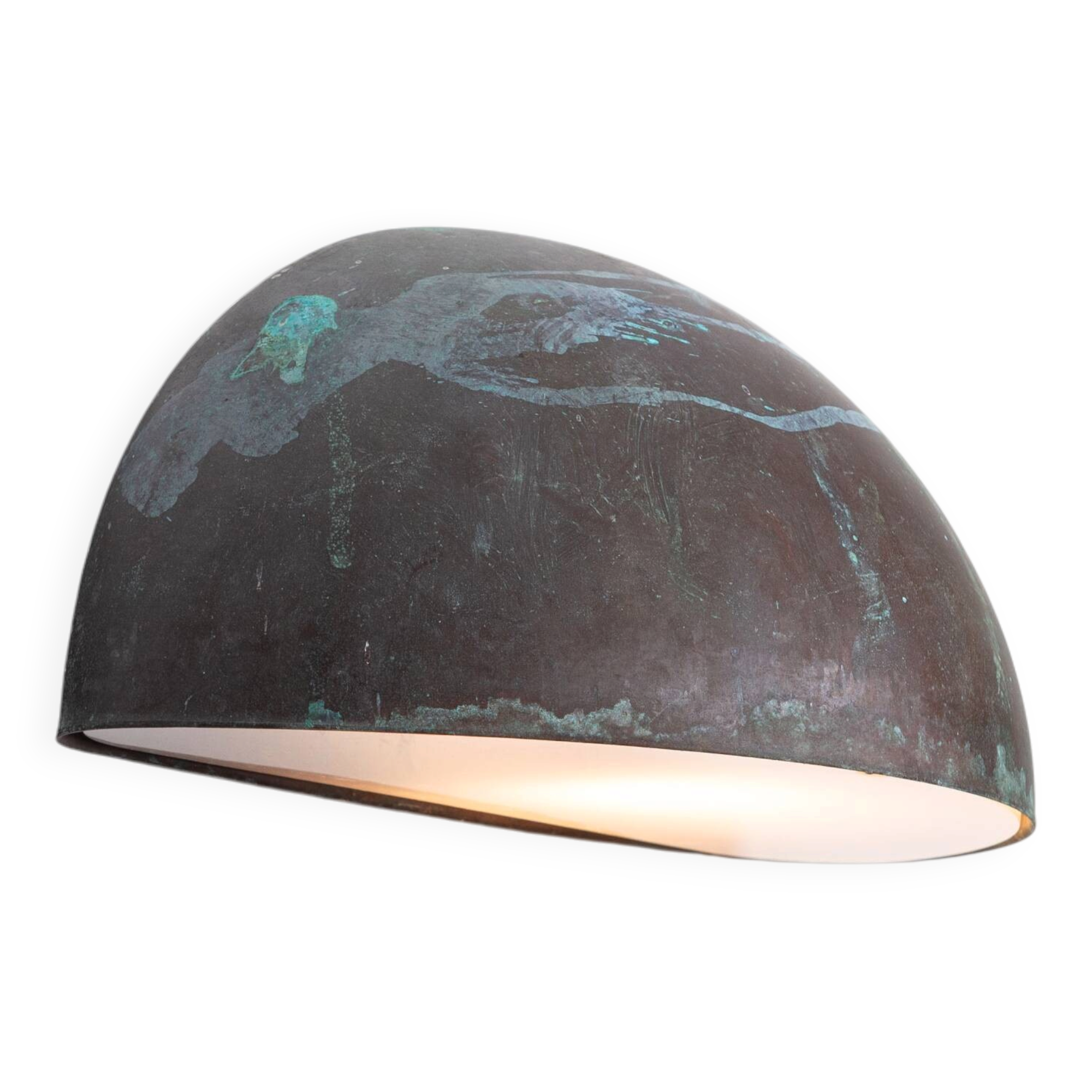 Horn Belysning Type 6650 wall lamp in patinated copper