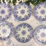 6 Gien Rouen dinner plates