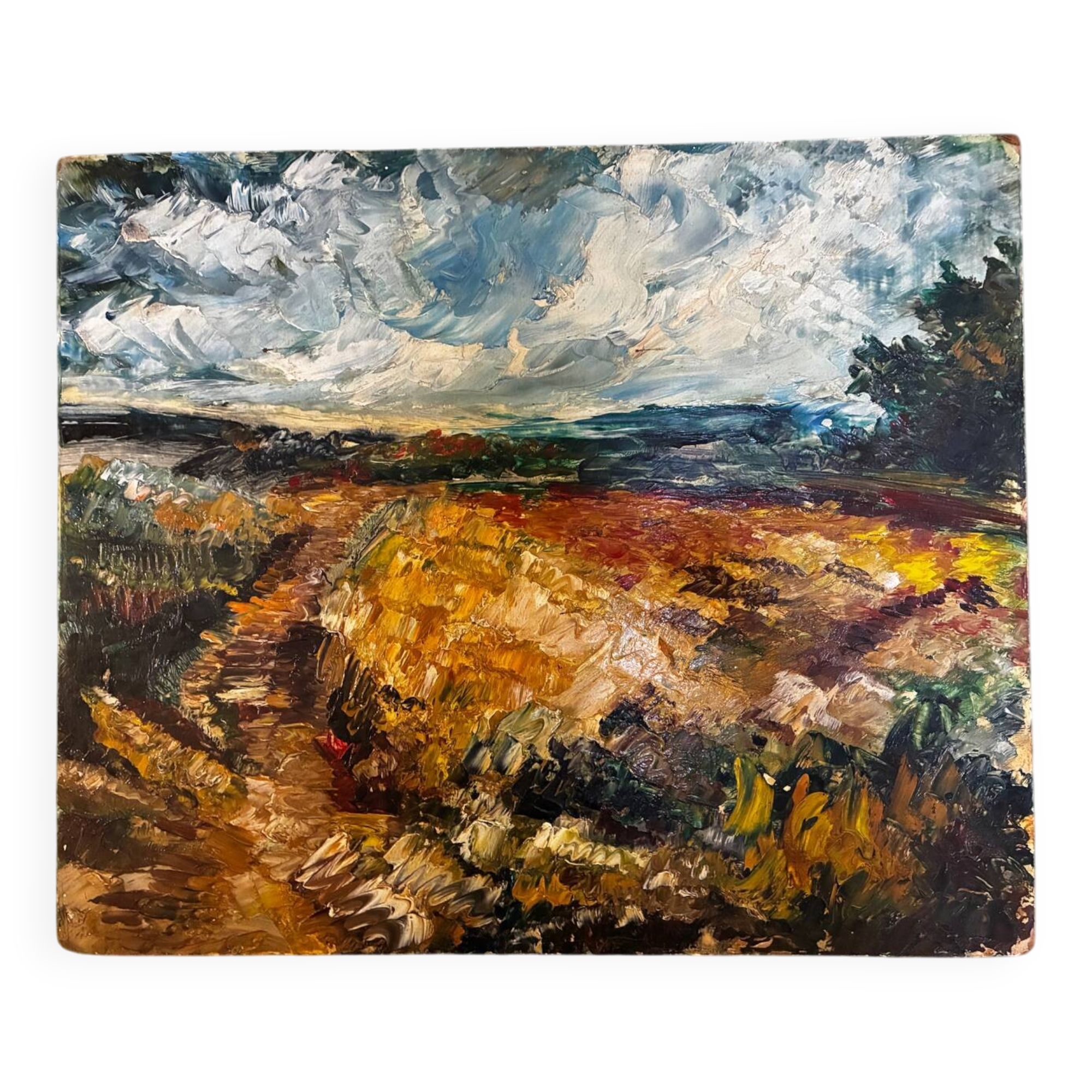 Landscape painting by Gisors 1964
