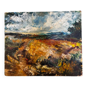 Tableau paysage de Gisors - 1964