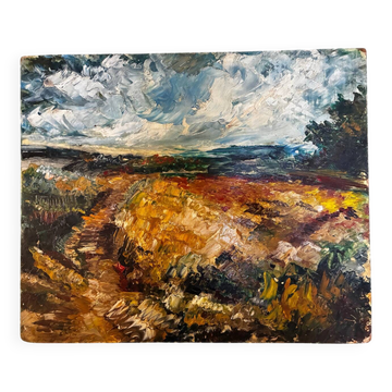 Tableau paysage de Gisors 1964