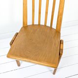 Set of 4 Danish Design Mid Century Wooden Stacking Chairs Streben Vintage Skandi Wooden Chair