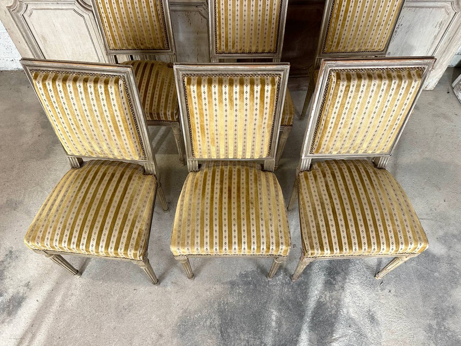 Set of 6 Louis XVI chairs