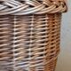 Vintage wicker oval basket