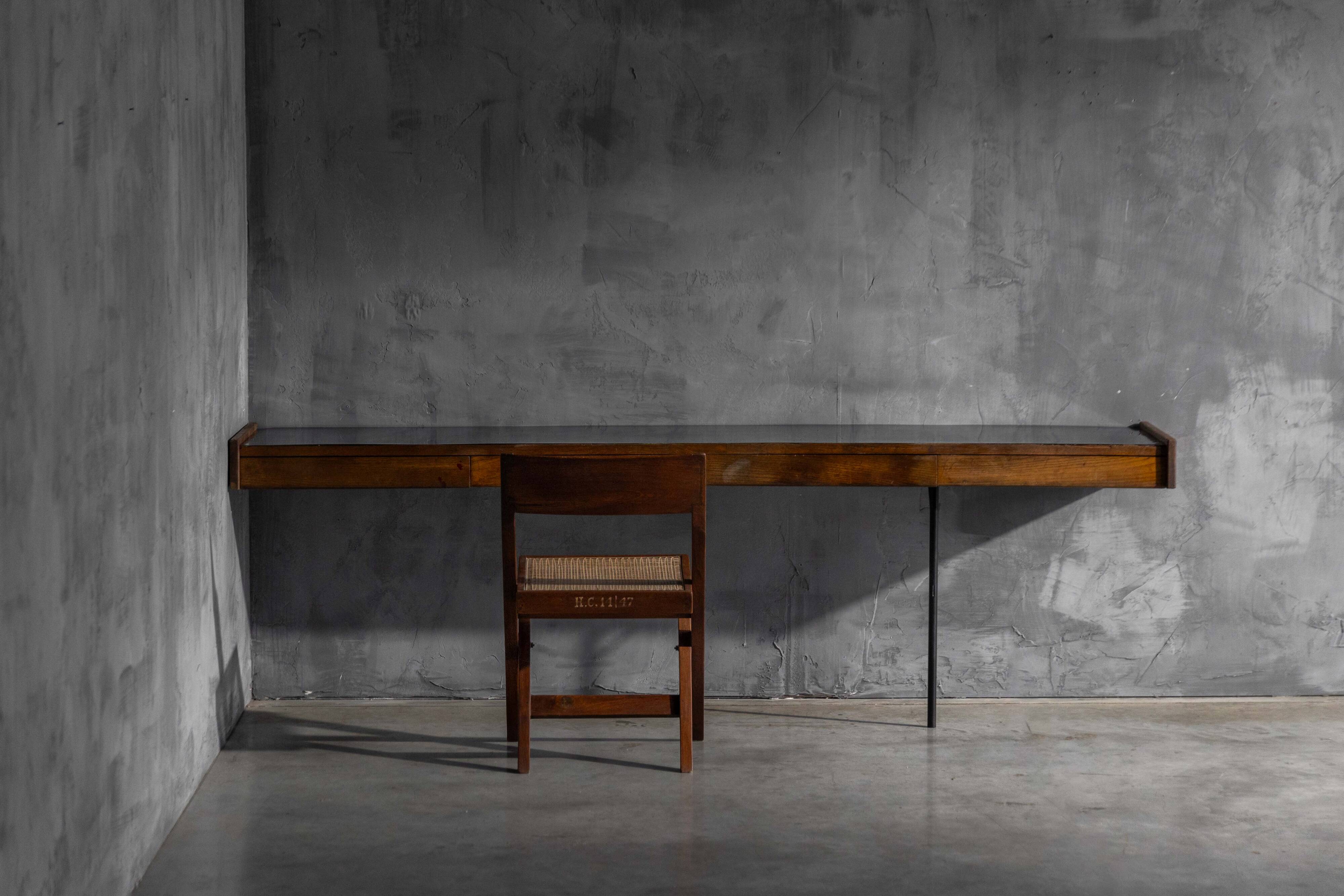 Modernist wall-mounted console, France, 1960s