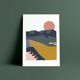 Pink moon - art print (a4) signed ackeogh