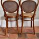 Set of 2 THONET Cane Bistro Chairs N°11 (circa 1900)
