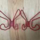 Set of 2 vintage wall coat racks