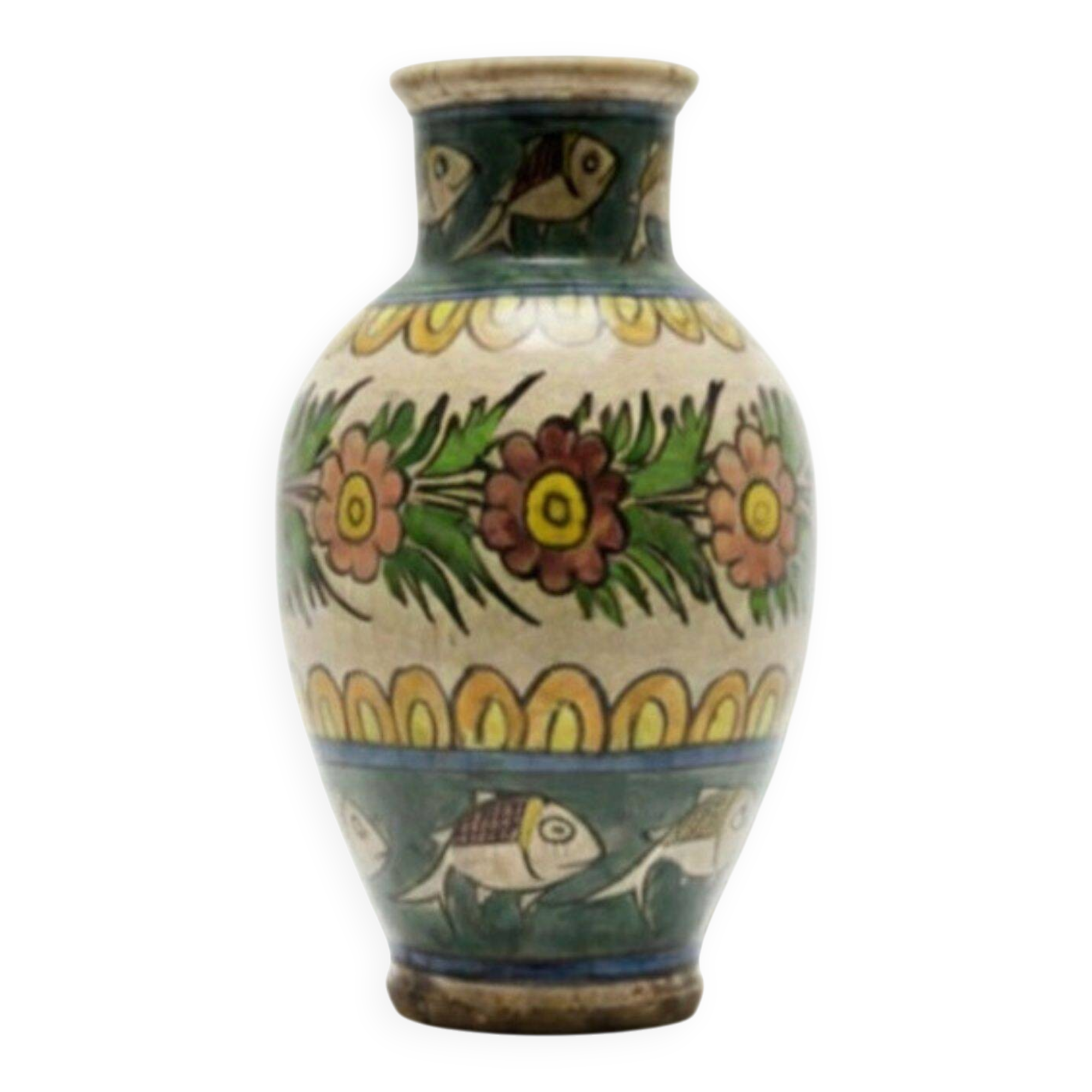 Glazed ceramic vase, Persian origin, 1960s