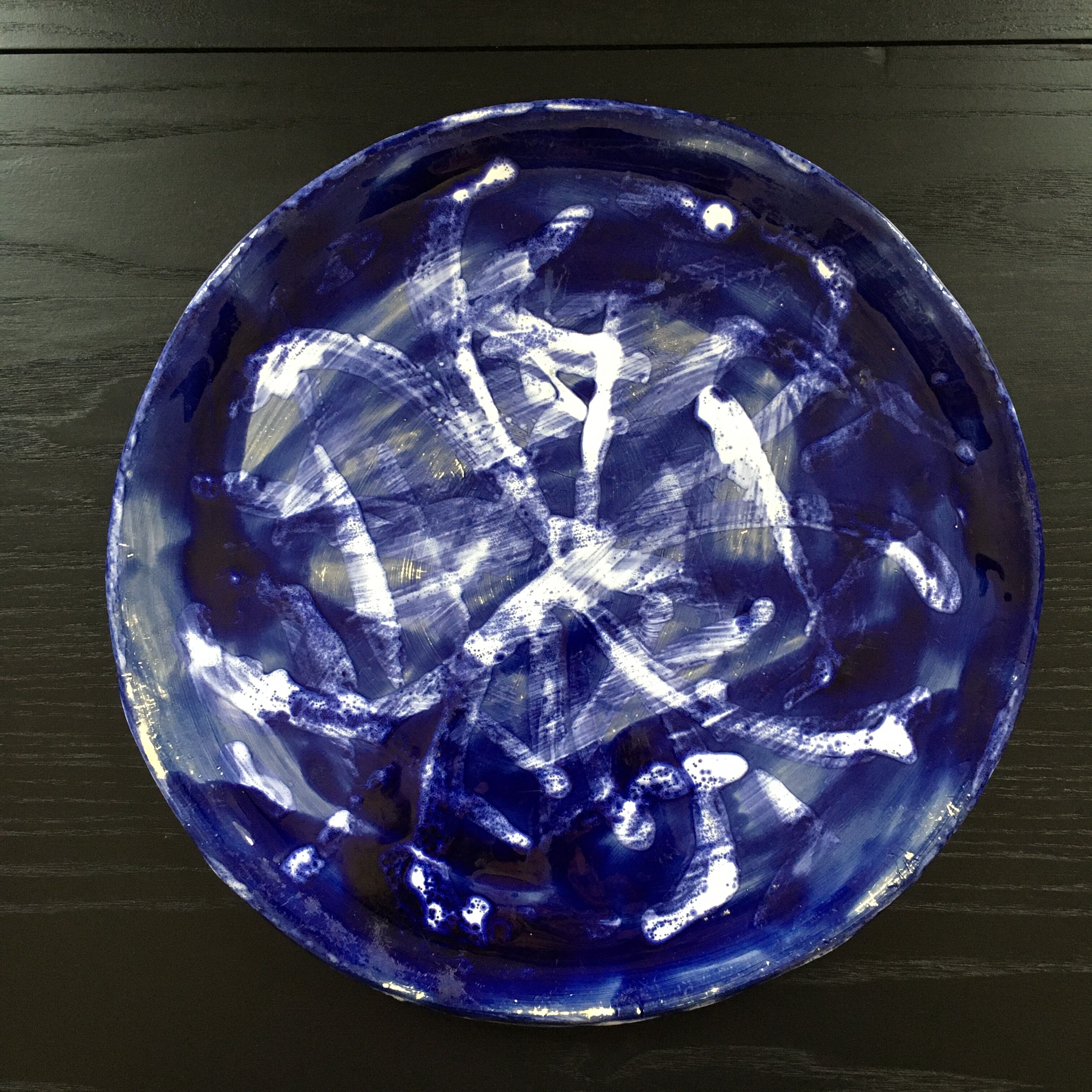 Flat floral decoration unique piece