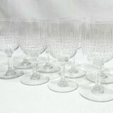 Baccarat - 8 Verres à Liqueur Nancy