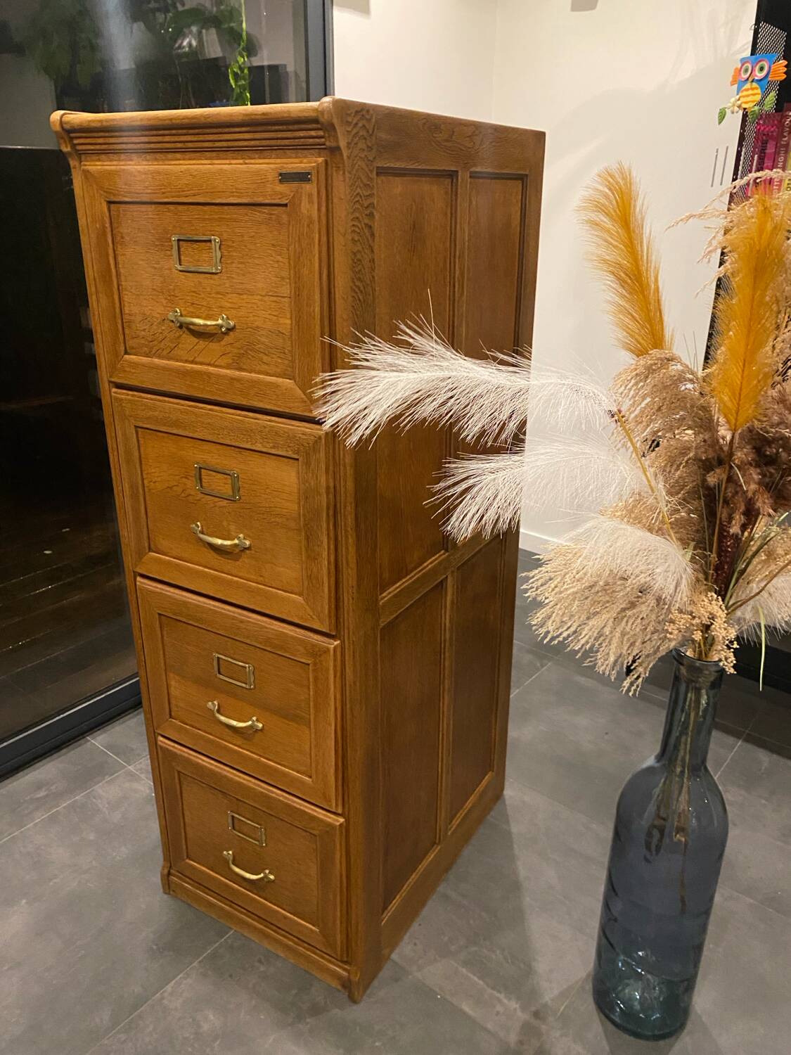 Wooden drawer filing cabinets